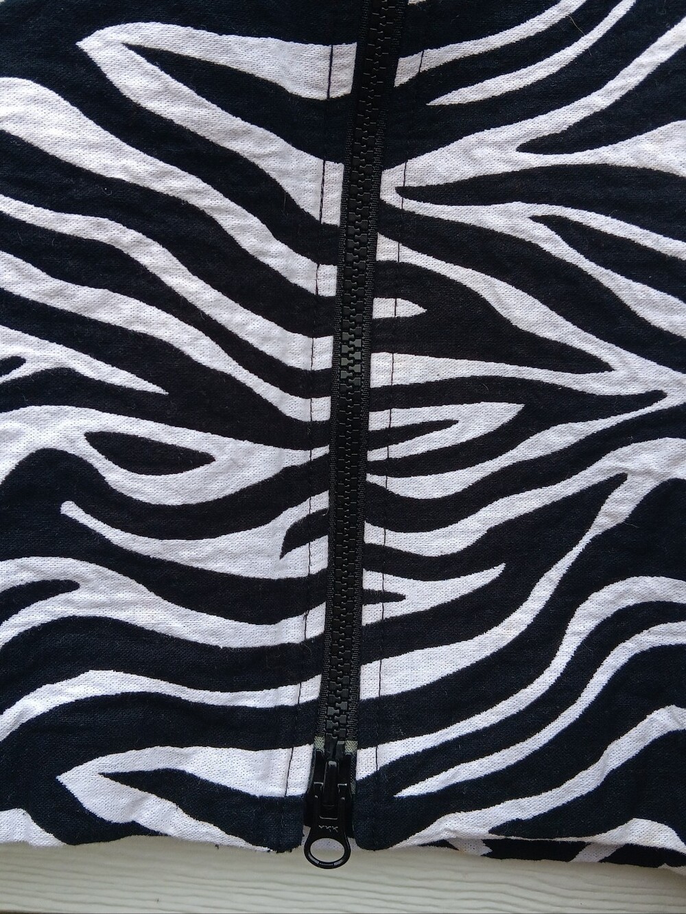 NABI Women's Black & White Zebra Print Cotton Jacket M - Picture 3 of 9